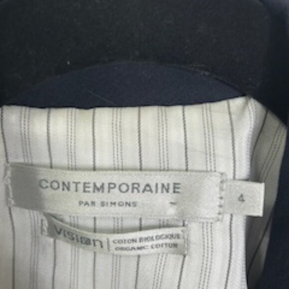 Navy Contemporaine Blazer - Size 4 - Picture 2 of 6